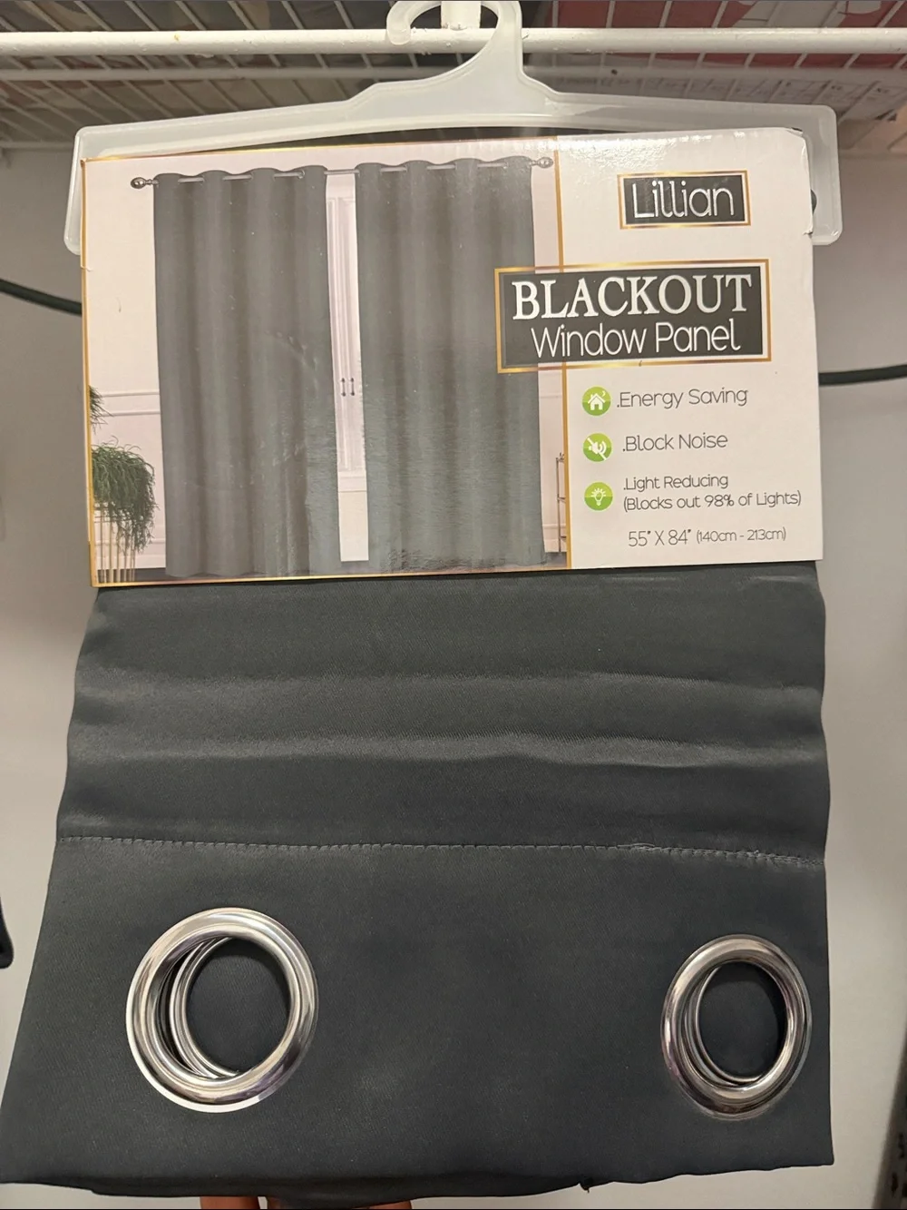 Blackout Window Panel Curtain - Gray